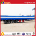 High Flat Bed Side Wall Flatbed Cargo Box Semi Trailer